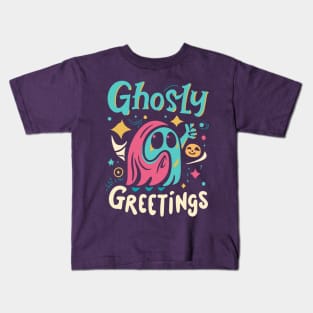 Ghostly Greetings Kids T-Shirt